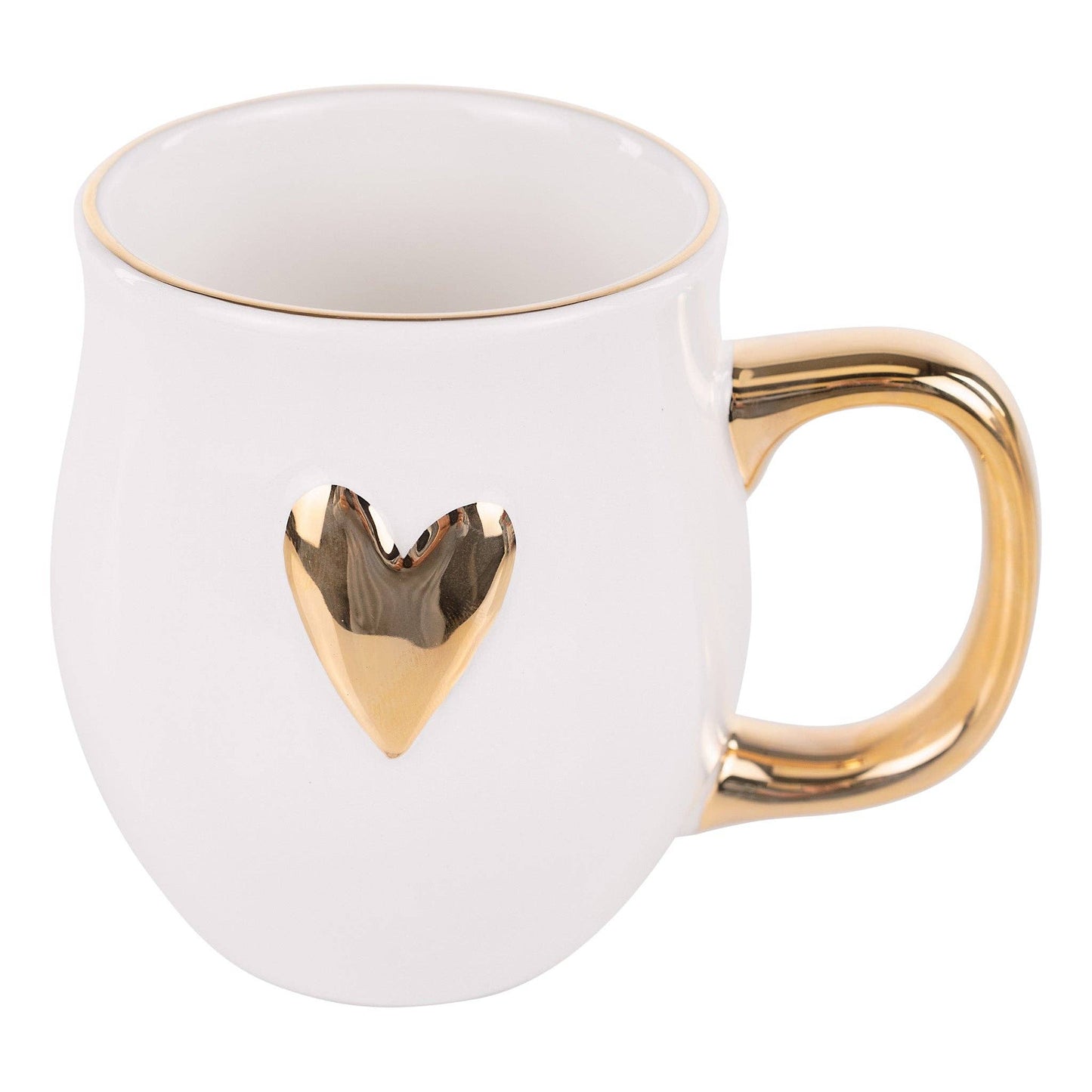 Gold Heart Mug
