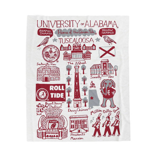 Alabama Velveteen Blanket