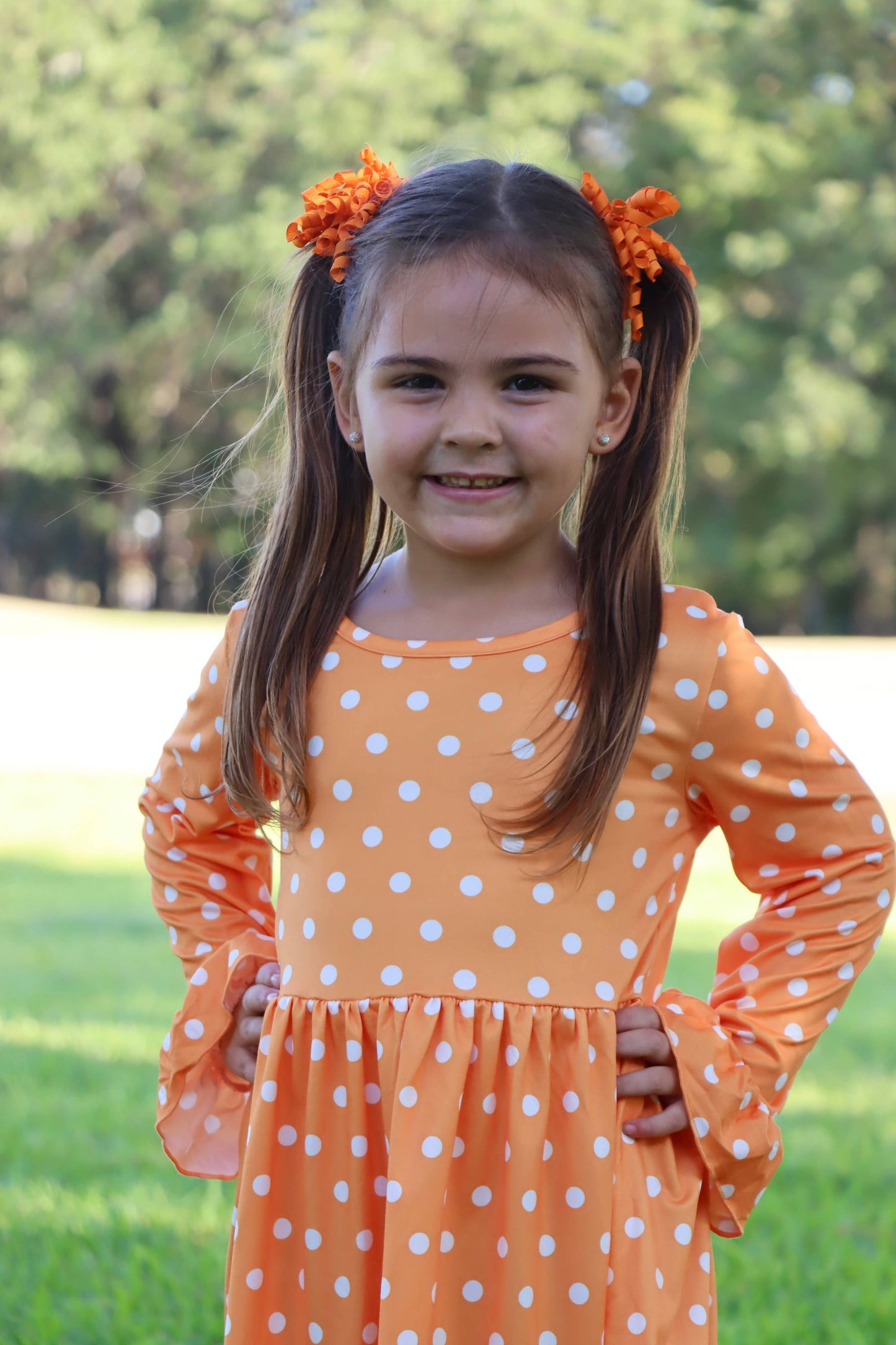 Fall  Pumpkin Print Dress