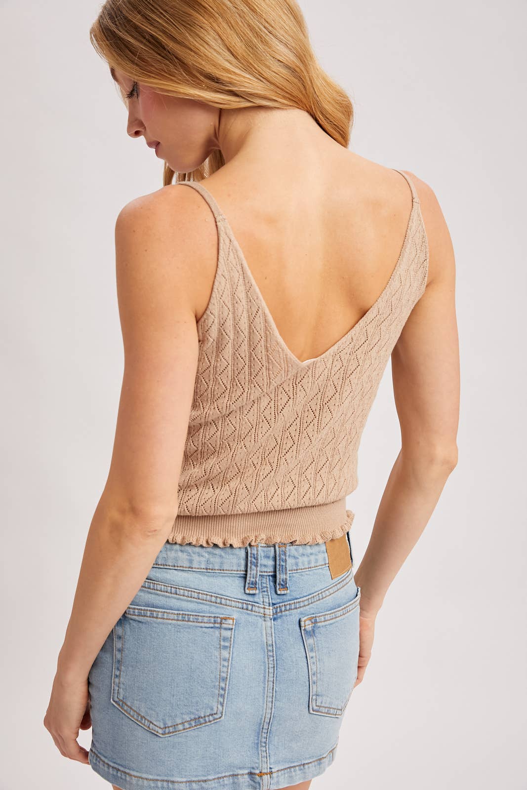 POINTELLE KNIT CAMI