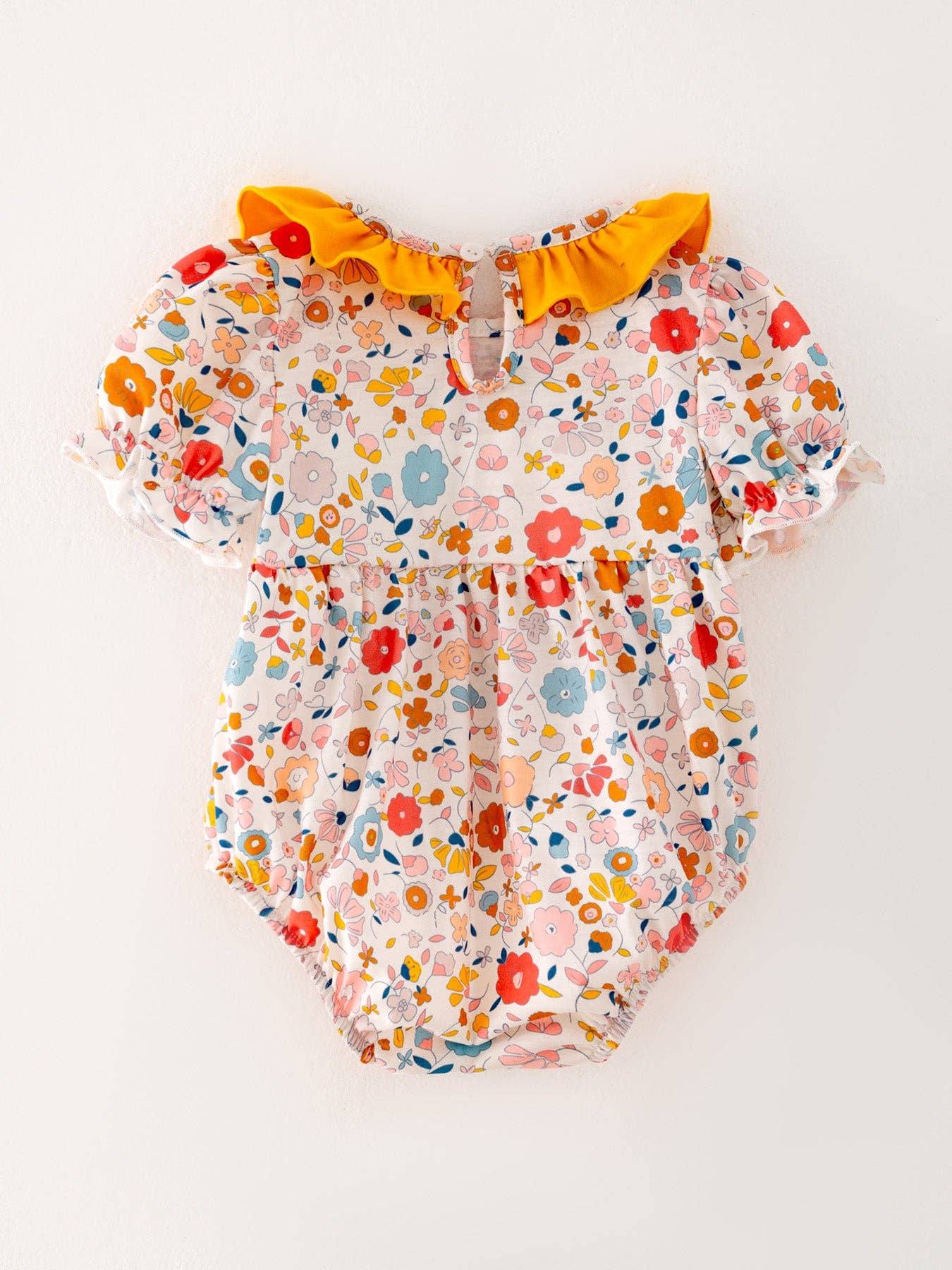 Floral Pumpkin Romper