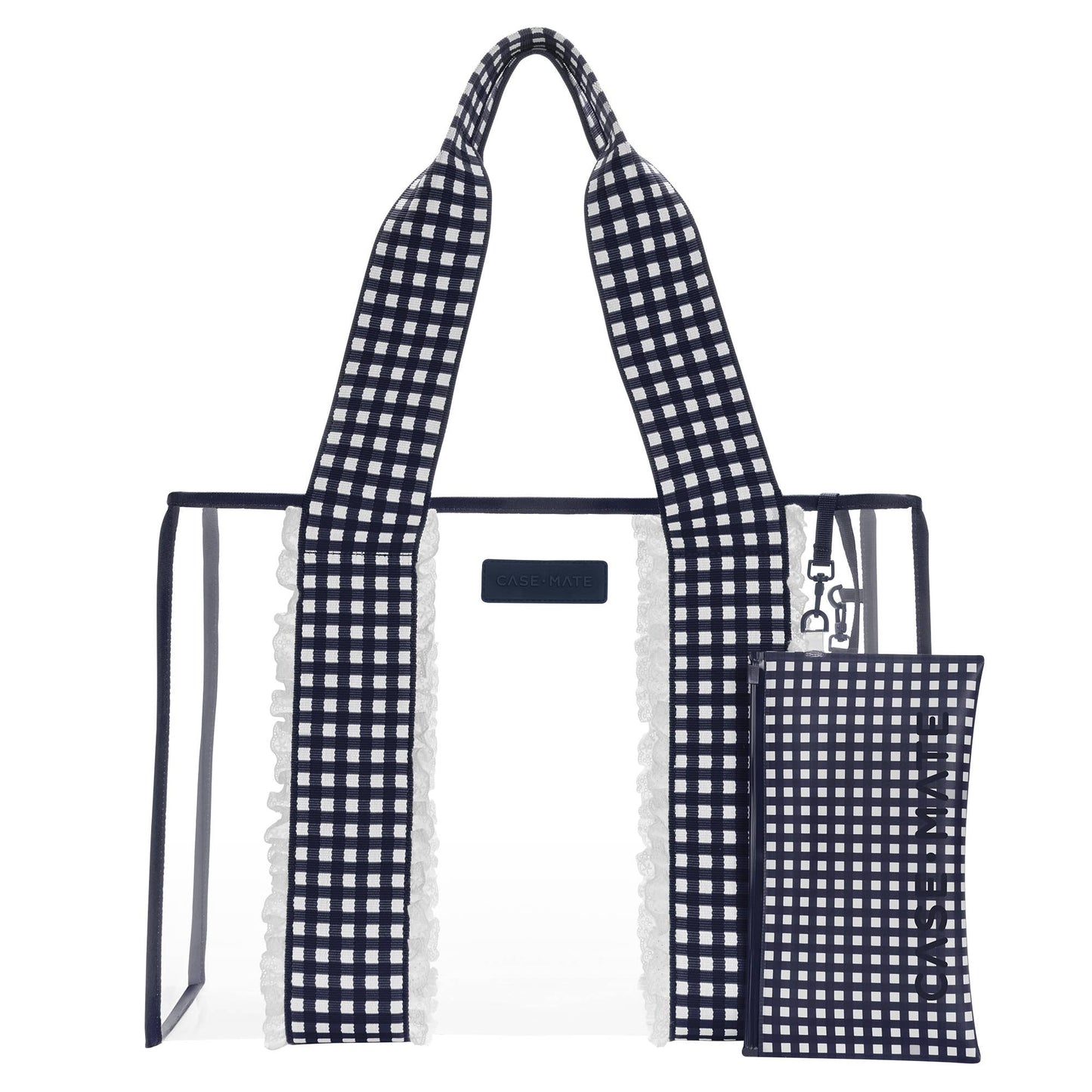 CaseMate Navy Gingham Jelly Tote