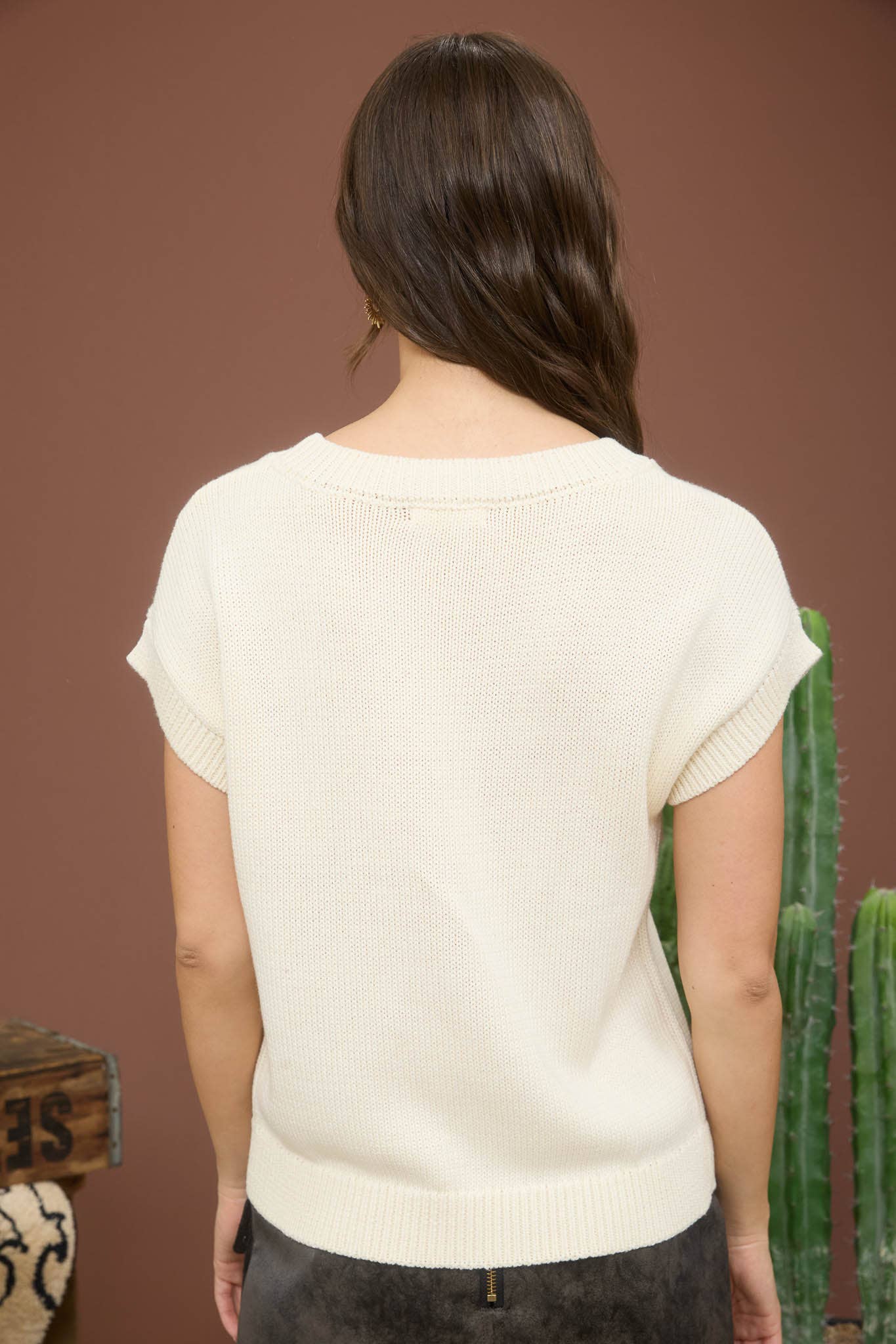 BOOT SHORT SLEEVE SWEATER