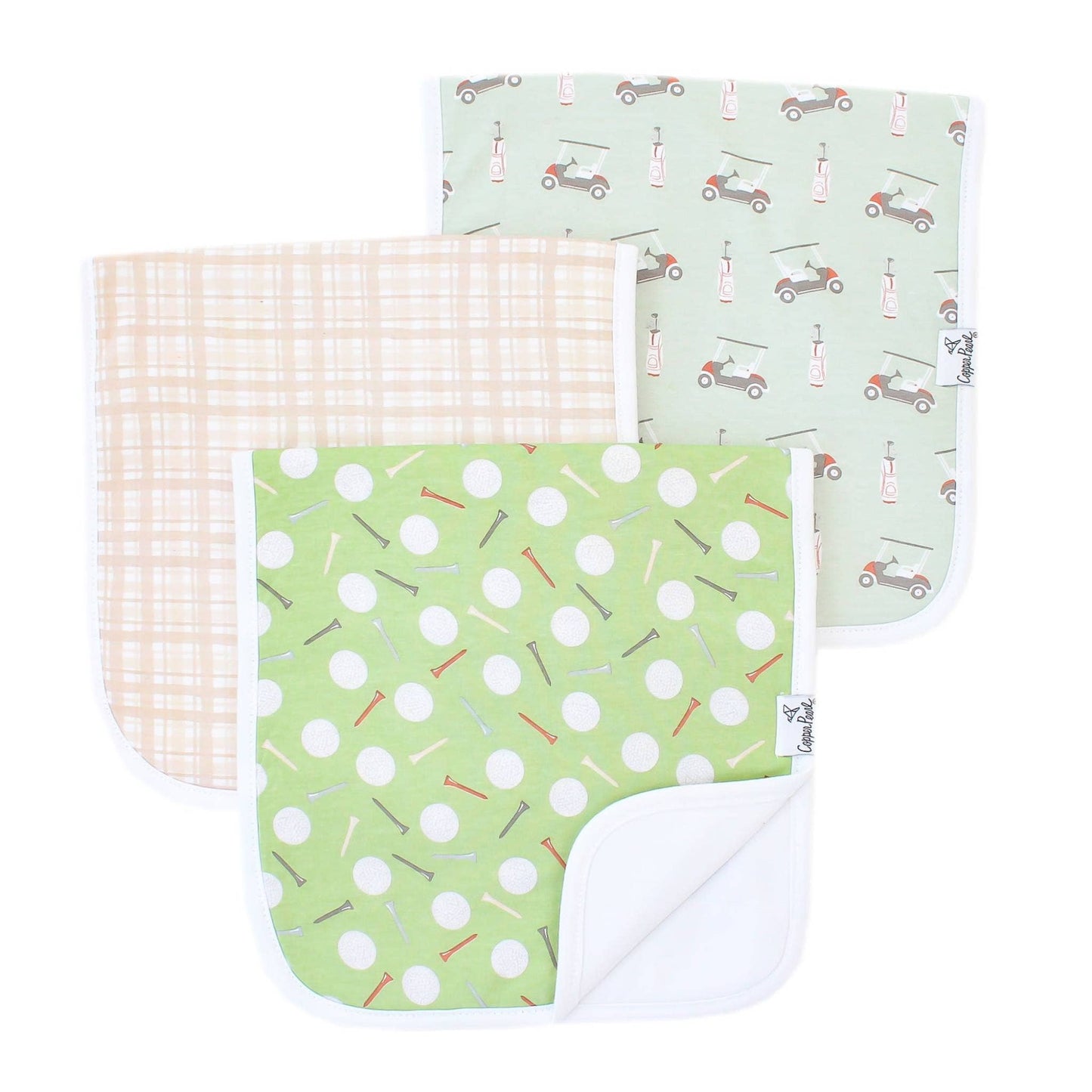 3 Burp Cloths -Bogey