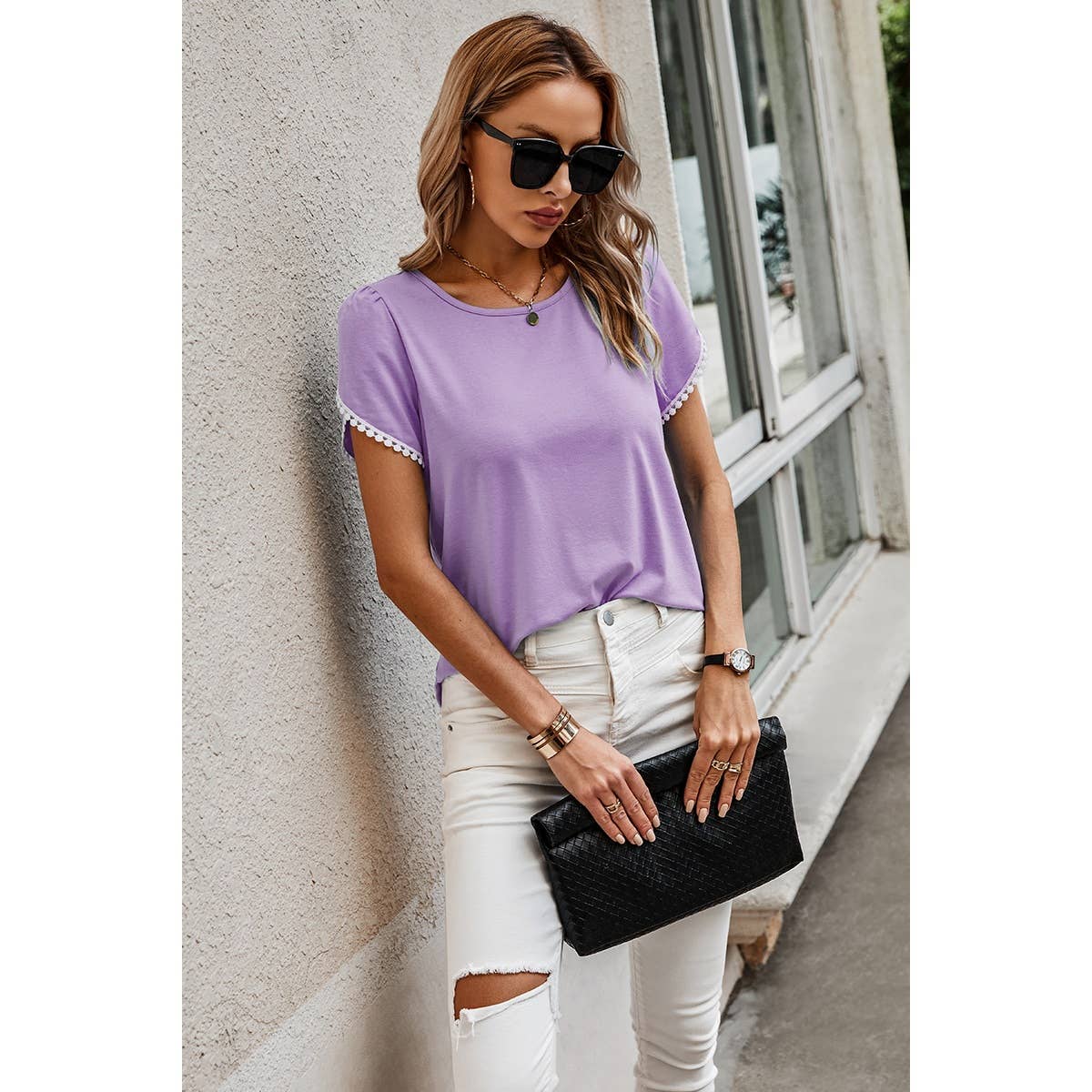 Petal Sleeve  Tee