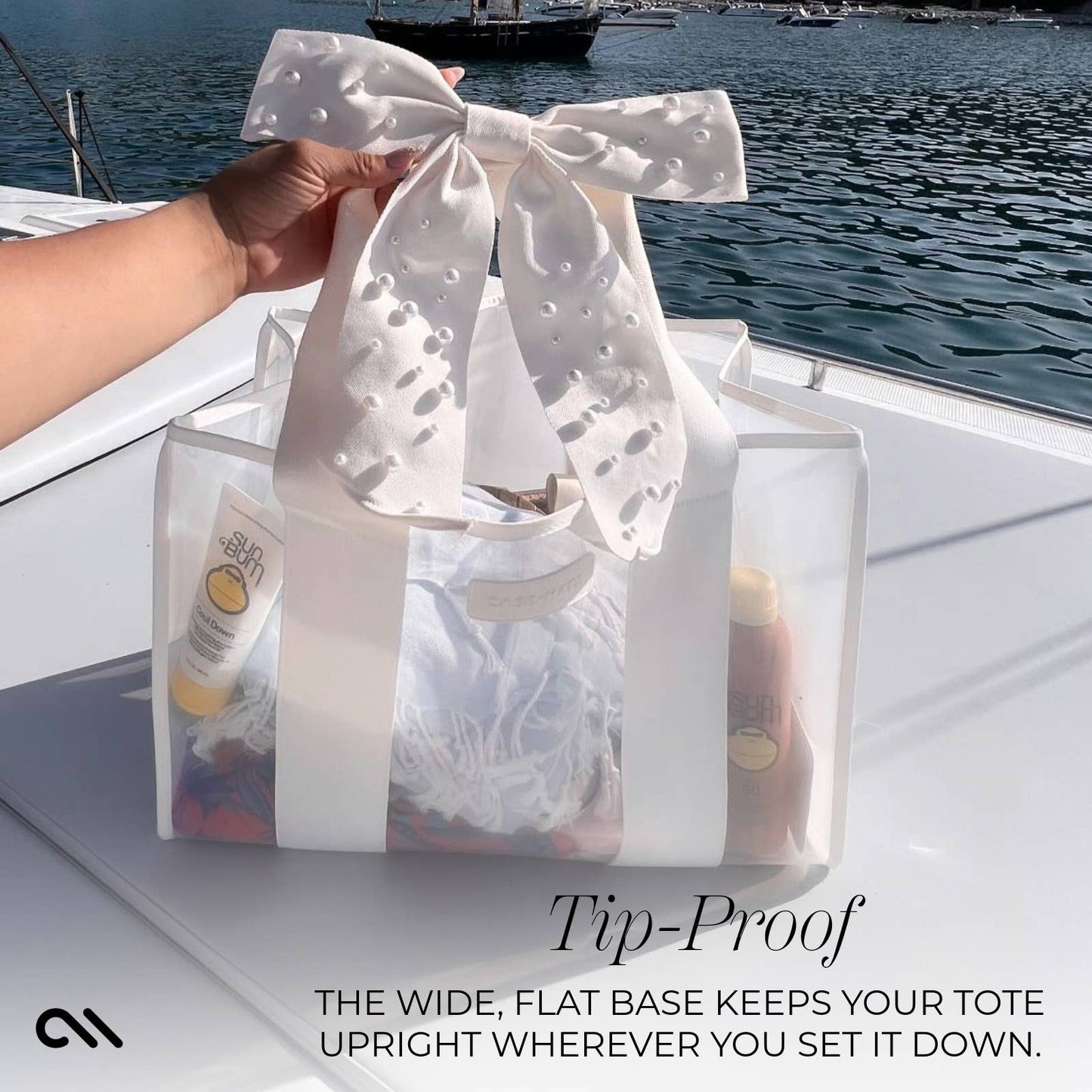 Ivory Pearl Jelly Tote Bag