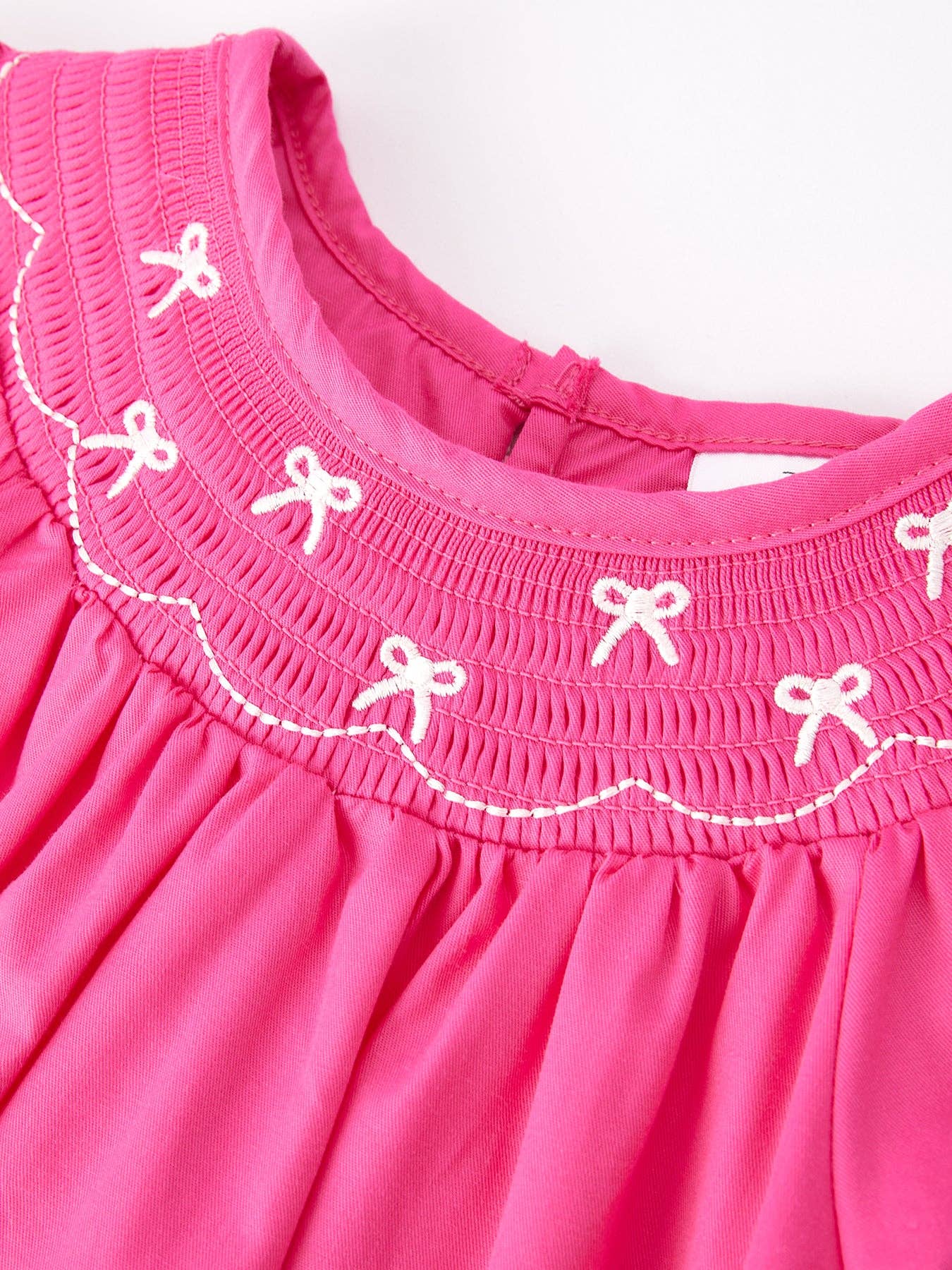 Bubblegum Bow Smocked Dress