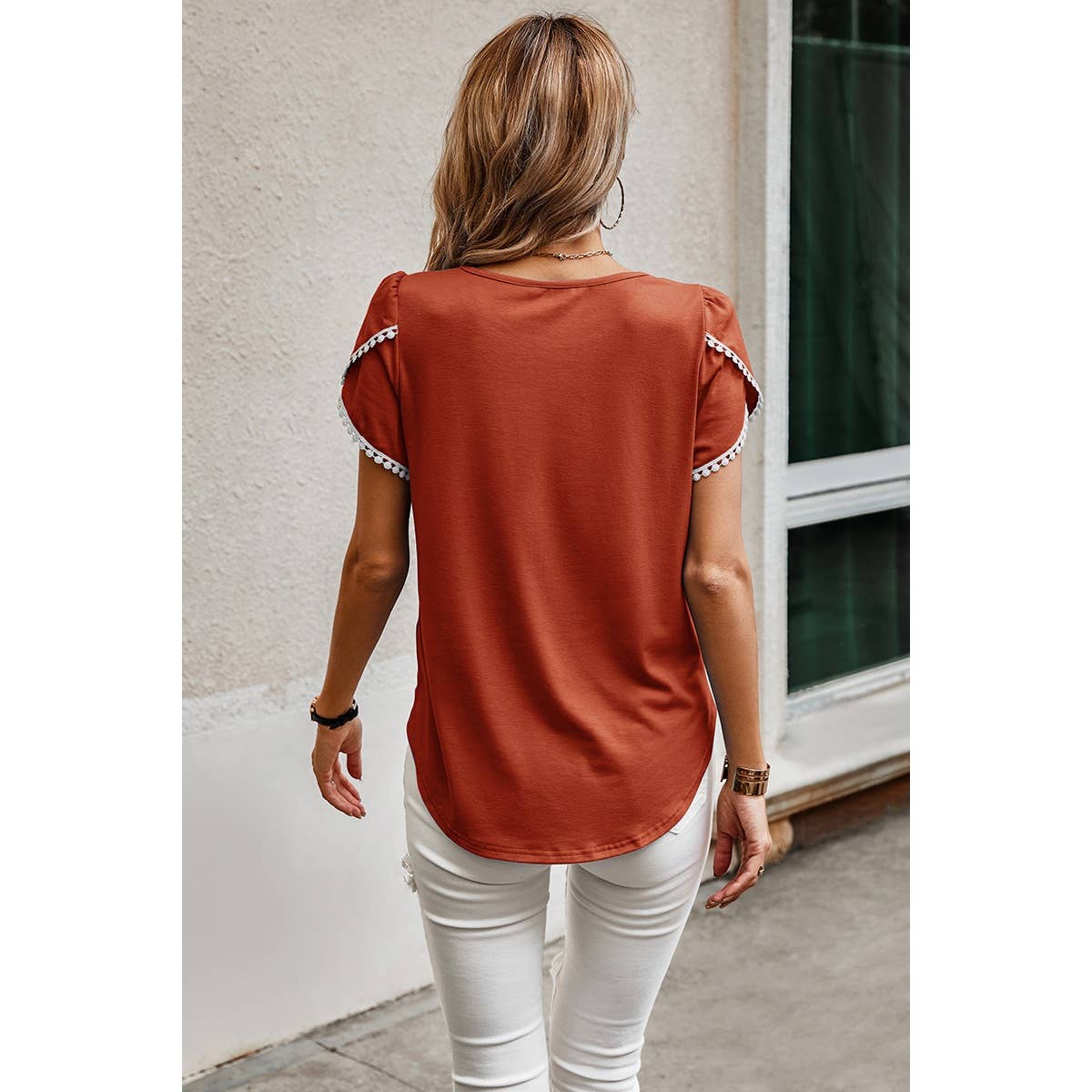 Petal Sleeve  Tee