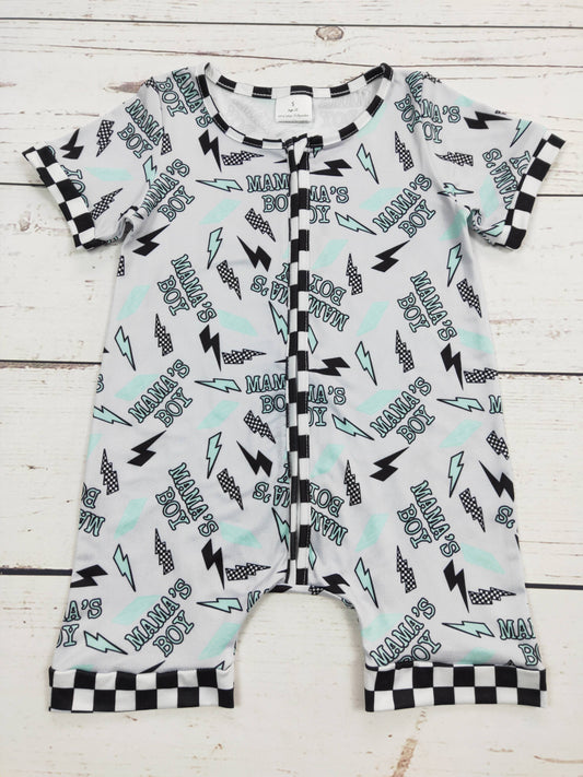 MAMA'S BOY Zip Romper