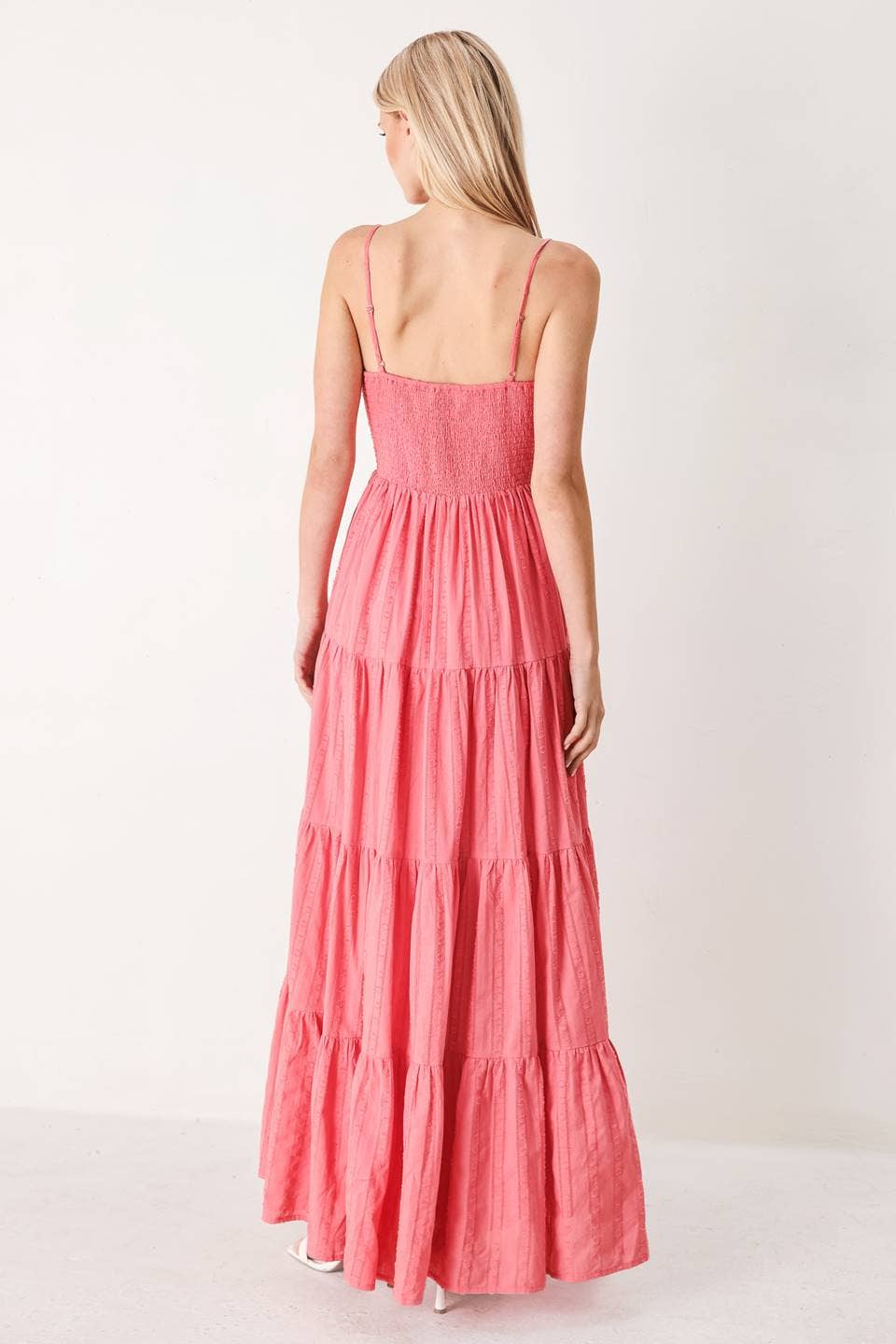 Tiered Maxi Dress w/ Cut Out