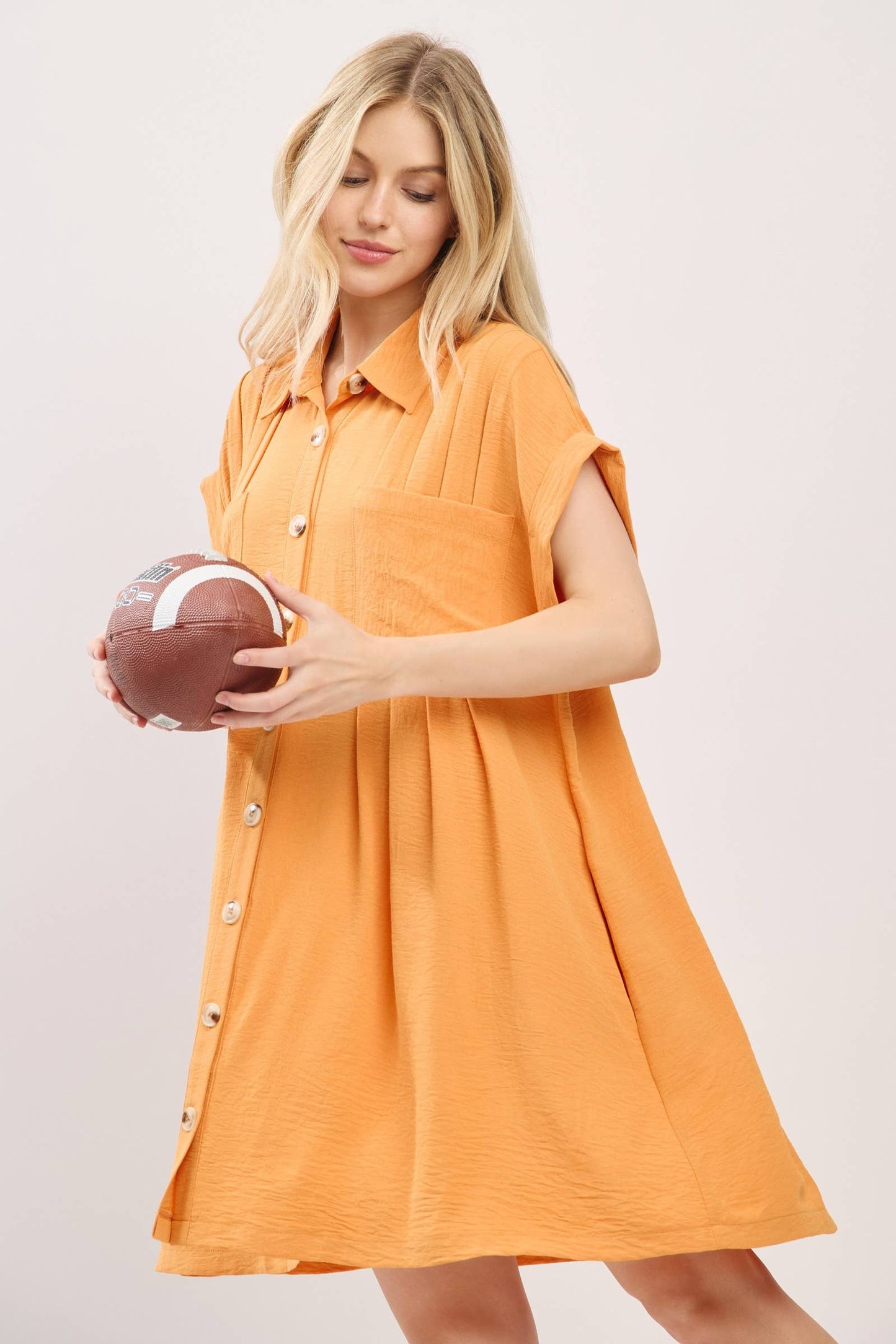 Button Front Shirt Dress