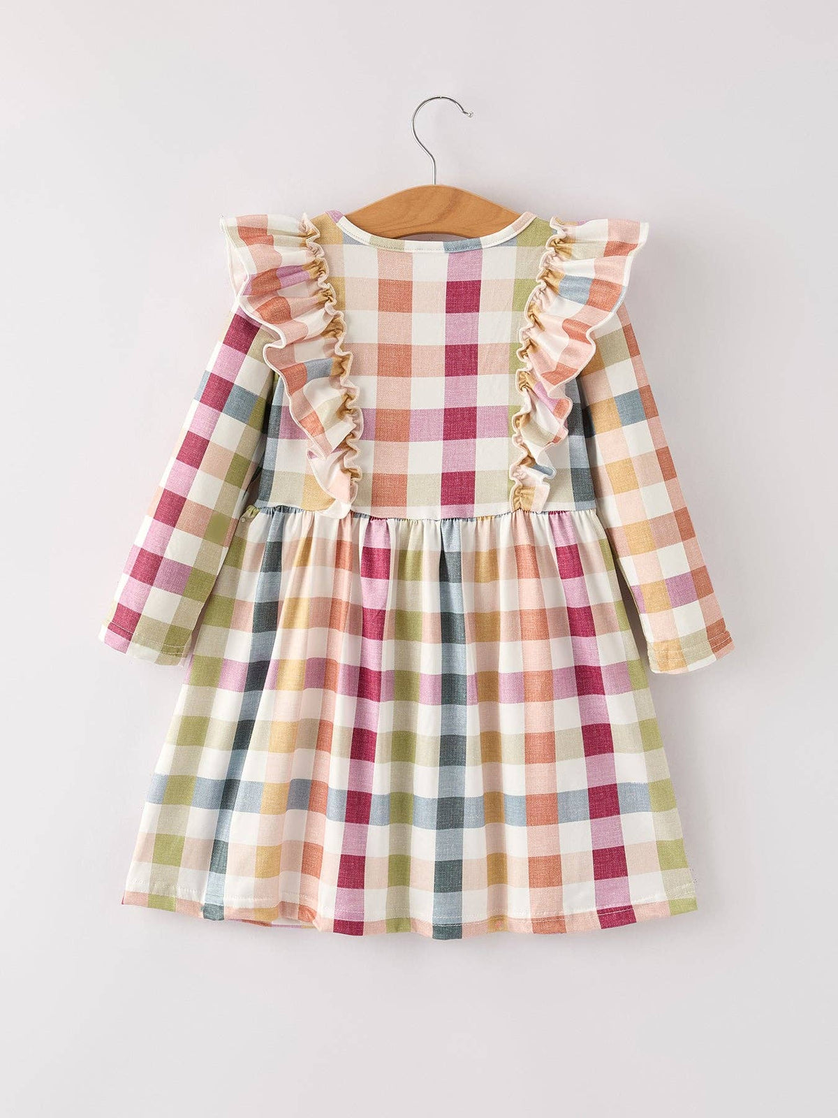 Plaid Long Sleeve Dress