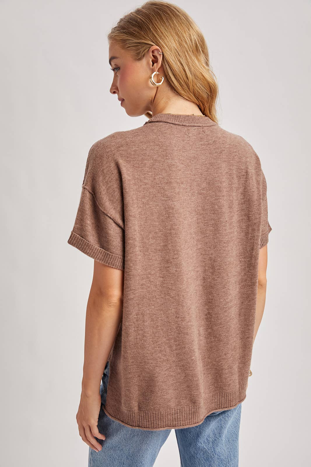 CREW NECK KNIT TOP