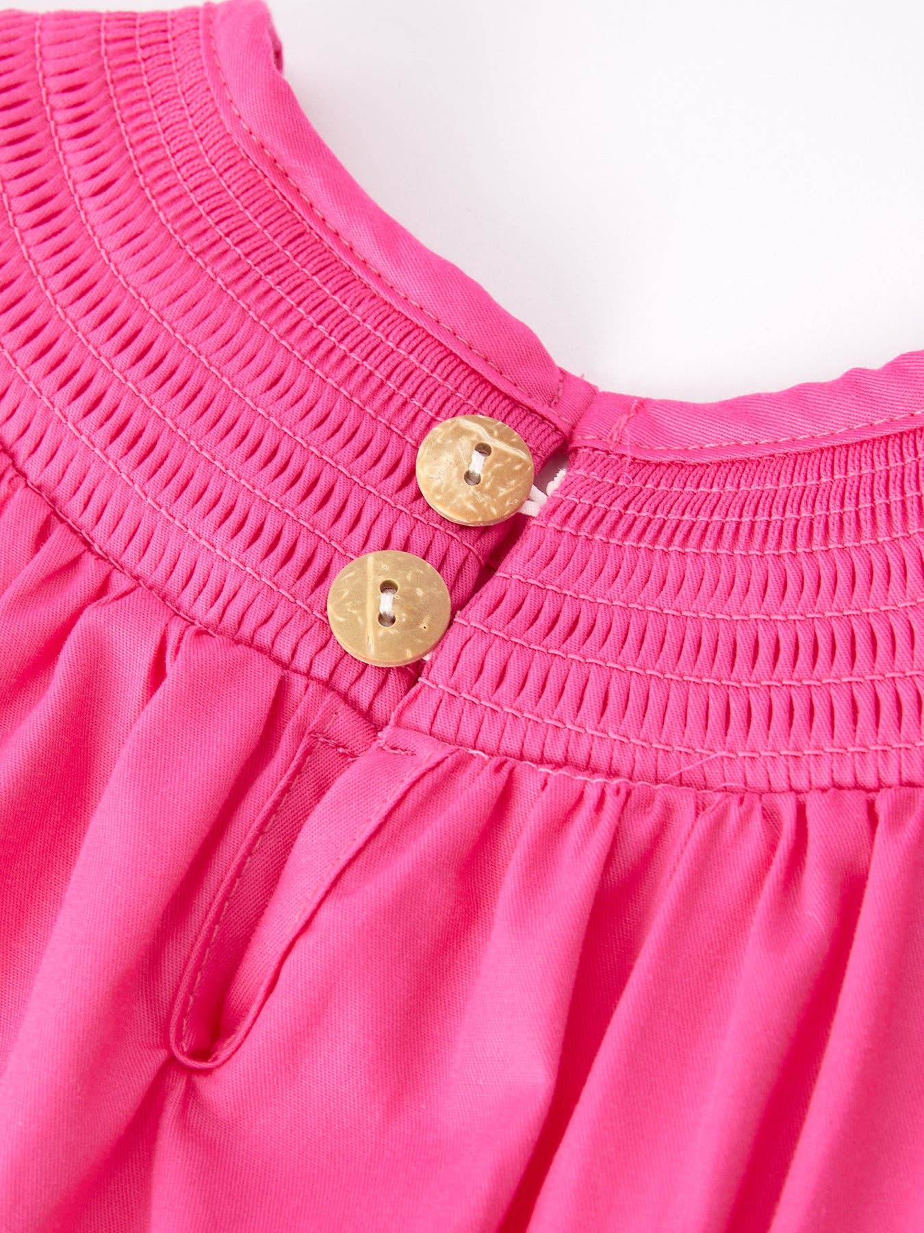 Bubblegum Bow Smocked Dress