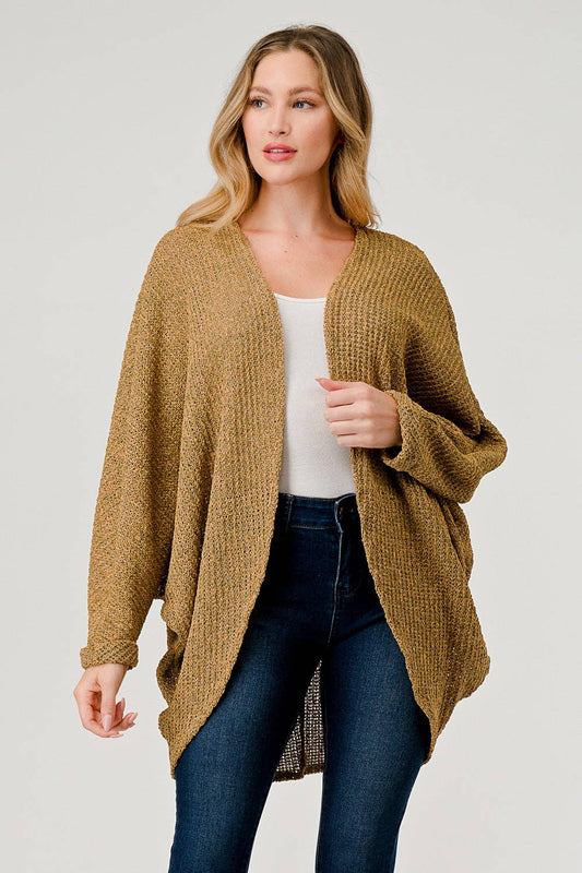 Mustard Dolman Cardigan