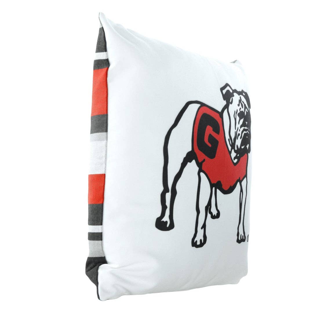 UGA Vintage Bulldog Pillow
