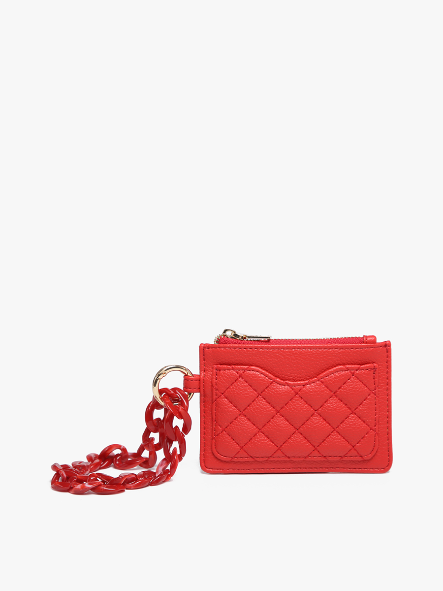 Quilted Wallet w/ Chain Bangle