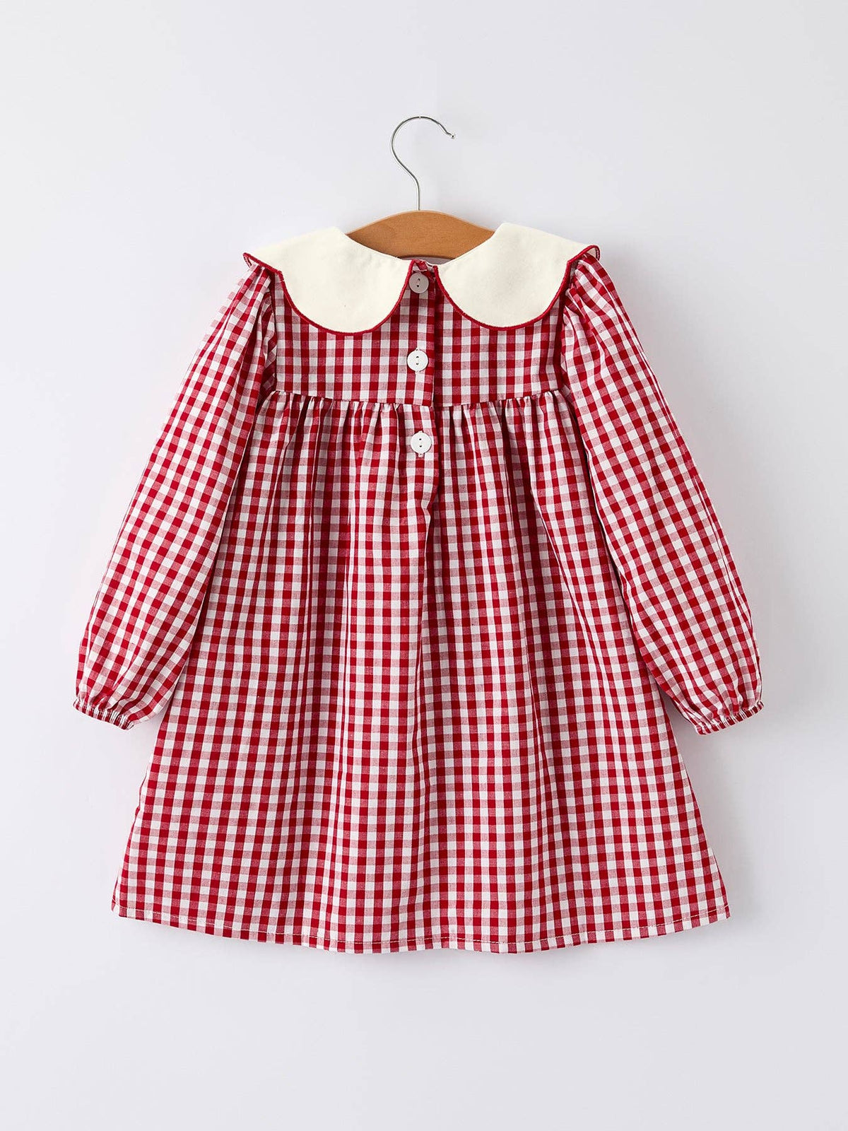 Christmas Tree Plaid Girls Dress