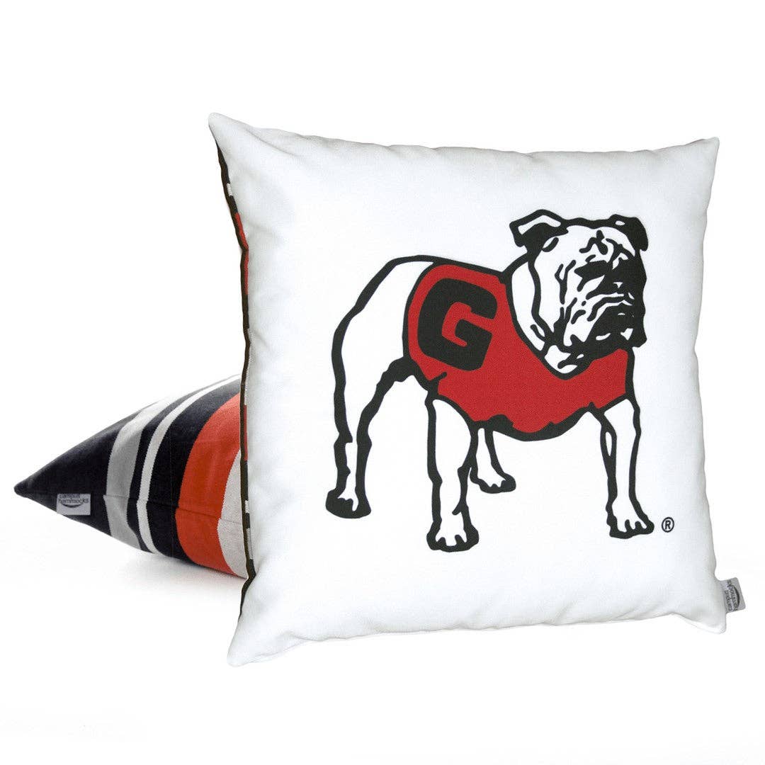 UGA Vintage Bulldog Pillow