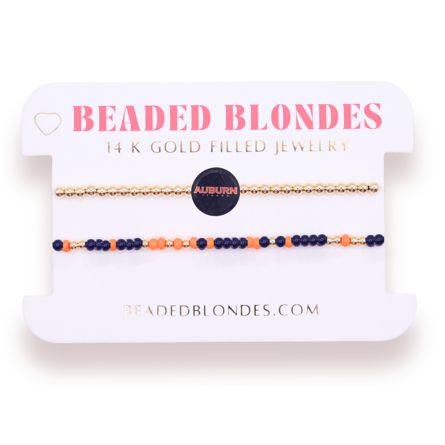 Auburn Flip + Sprinkle Bracelet 2Stack