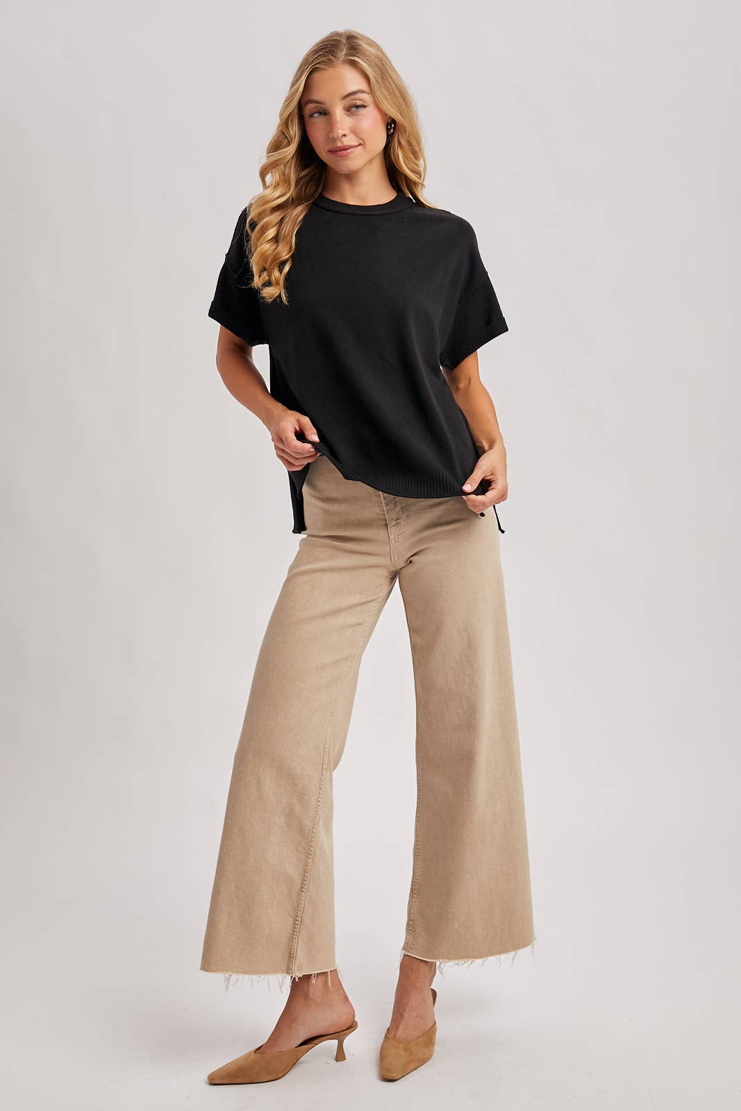 CREW NECK KNIT TOP