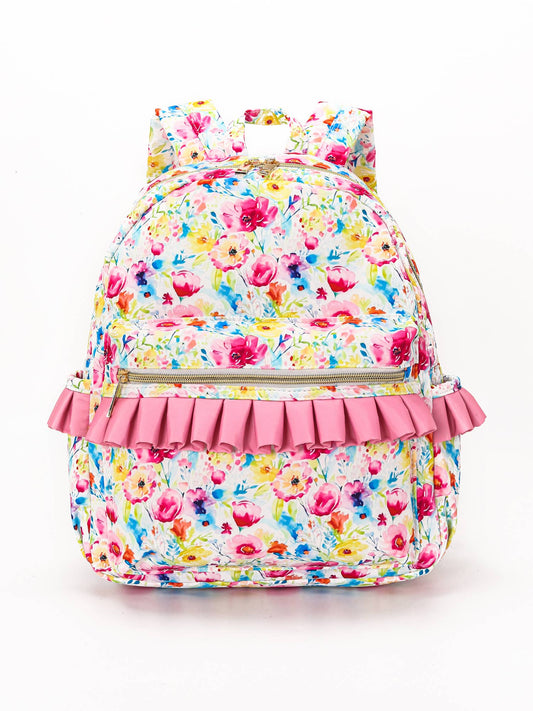 Flower Ruffle Backpack