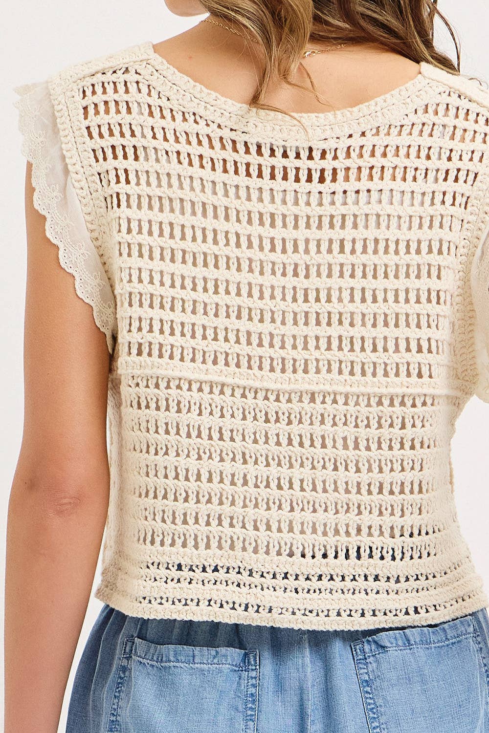 CROCHET KNIT TOP