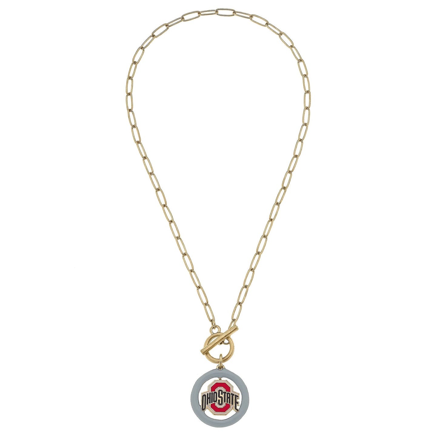 Ohio State T-Bar Necklace