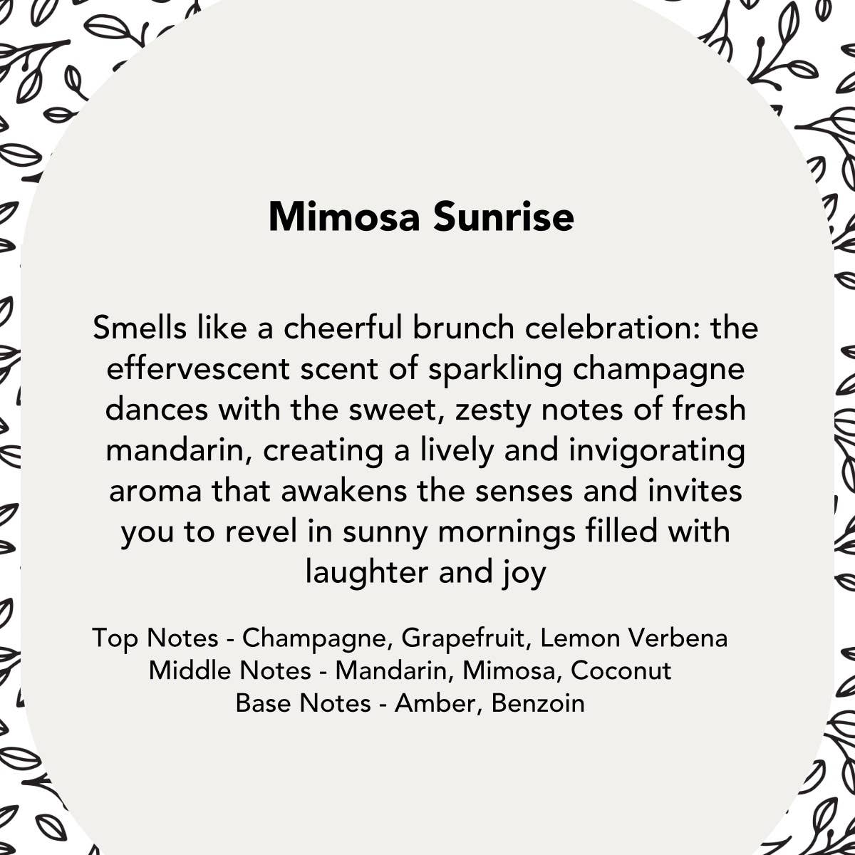 Mimosa Sunrise Soy Wax Candle