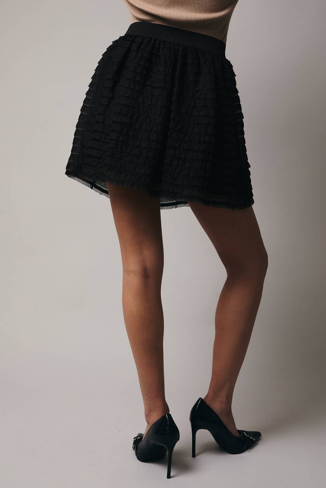 FRILL DETAIL MINI SKIRT