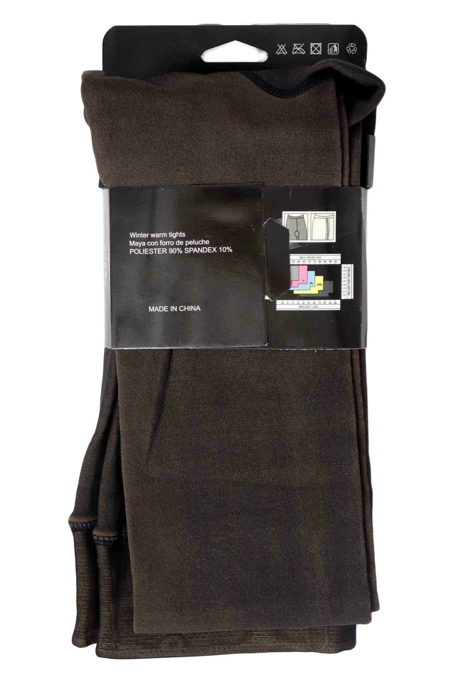 Faux Sheer Fleece Lined Tights