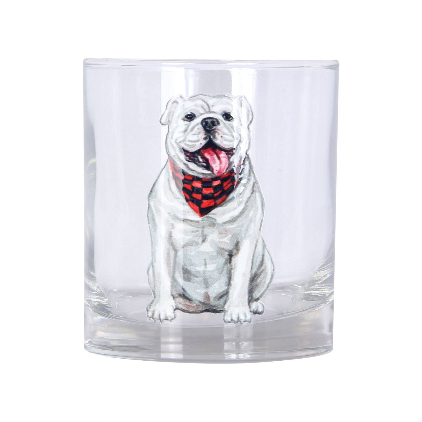 Bulldog Rocks Glass