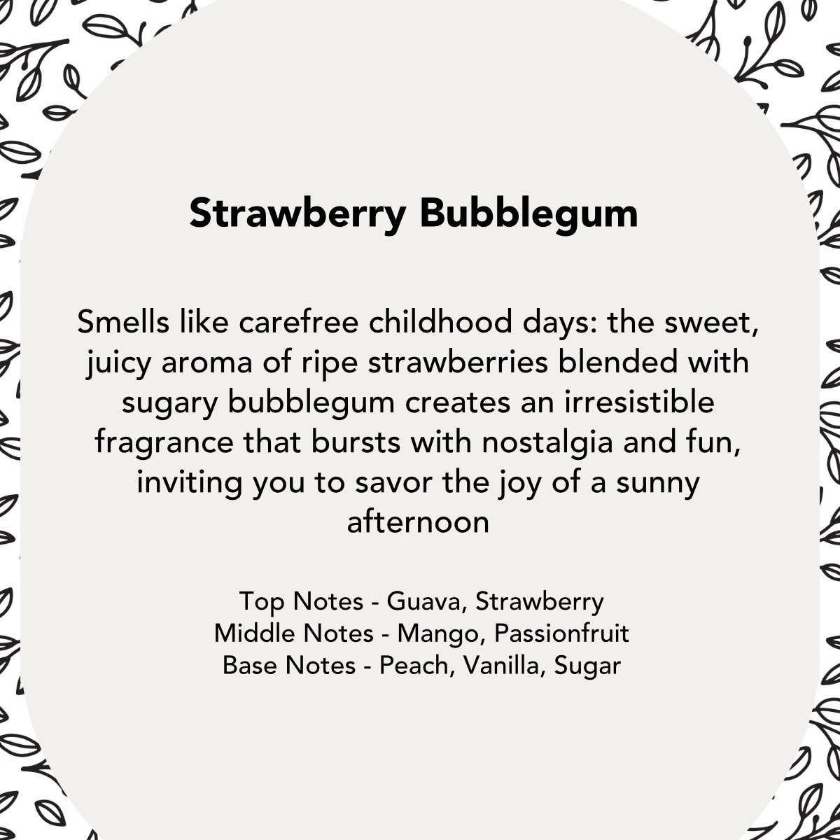 Strawberry Bubblegum Soy Wax Candle
