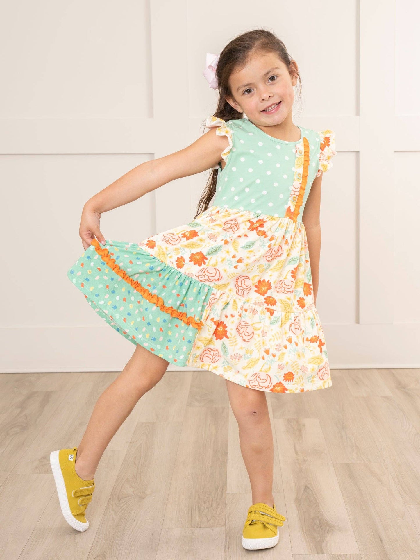 Lottie Dots Prairie Ruffle Dress