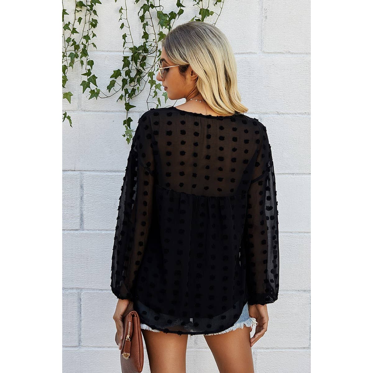 V Neck Long Sleeve Top