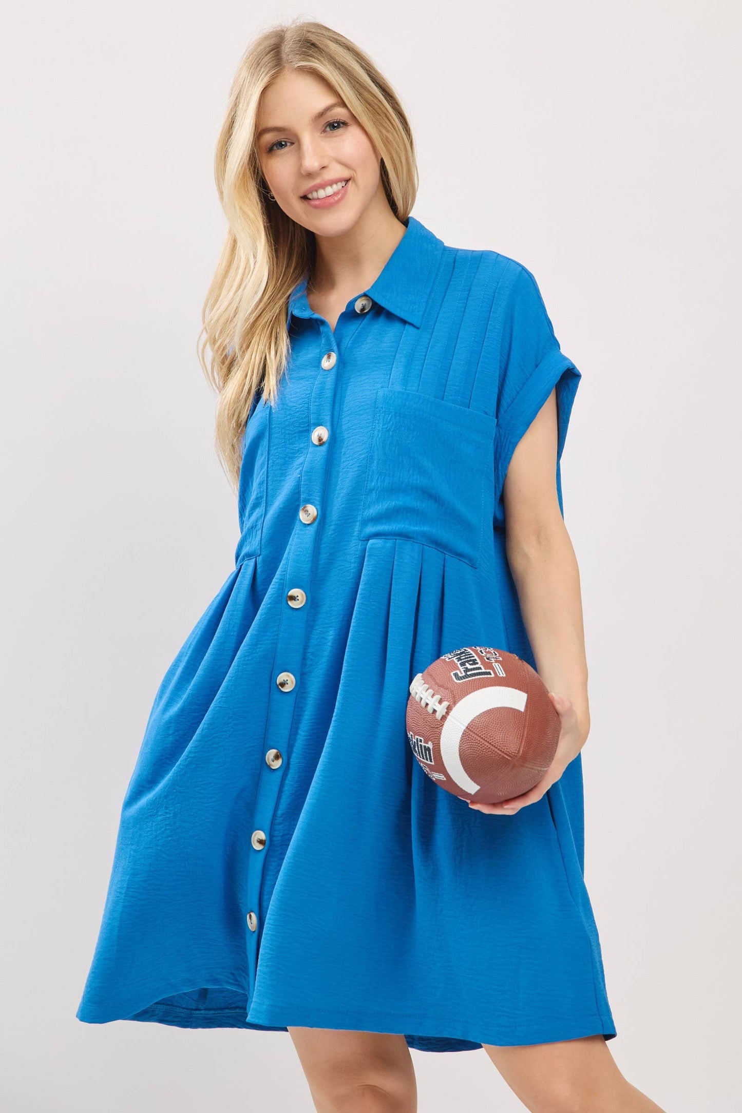 Button Front Shirt Dress