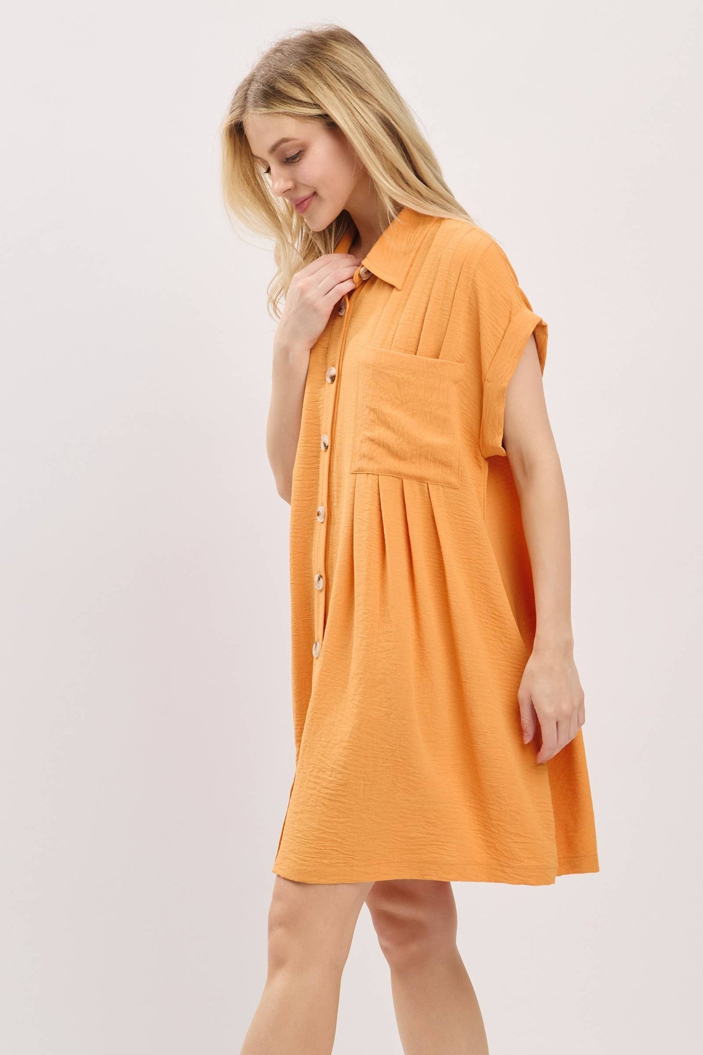 Button Front Shirt Dress