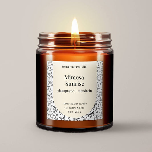 Mimosa Sunrise Soy Wax Candle
