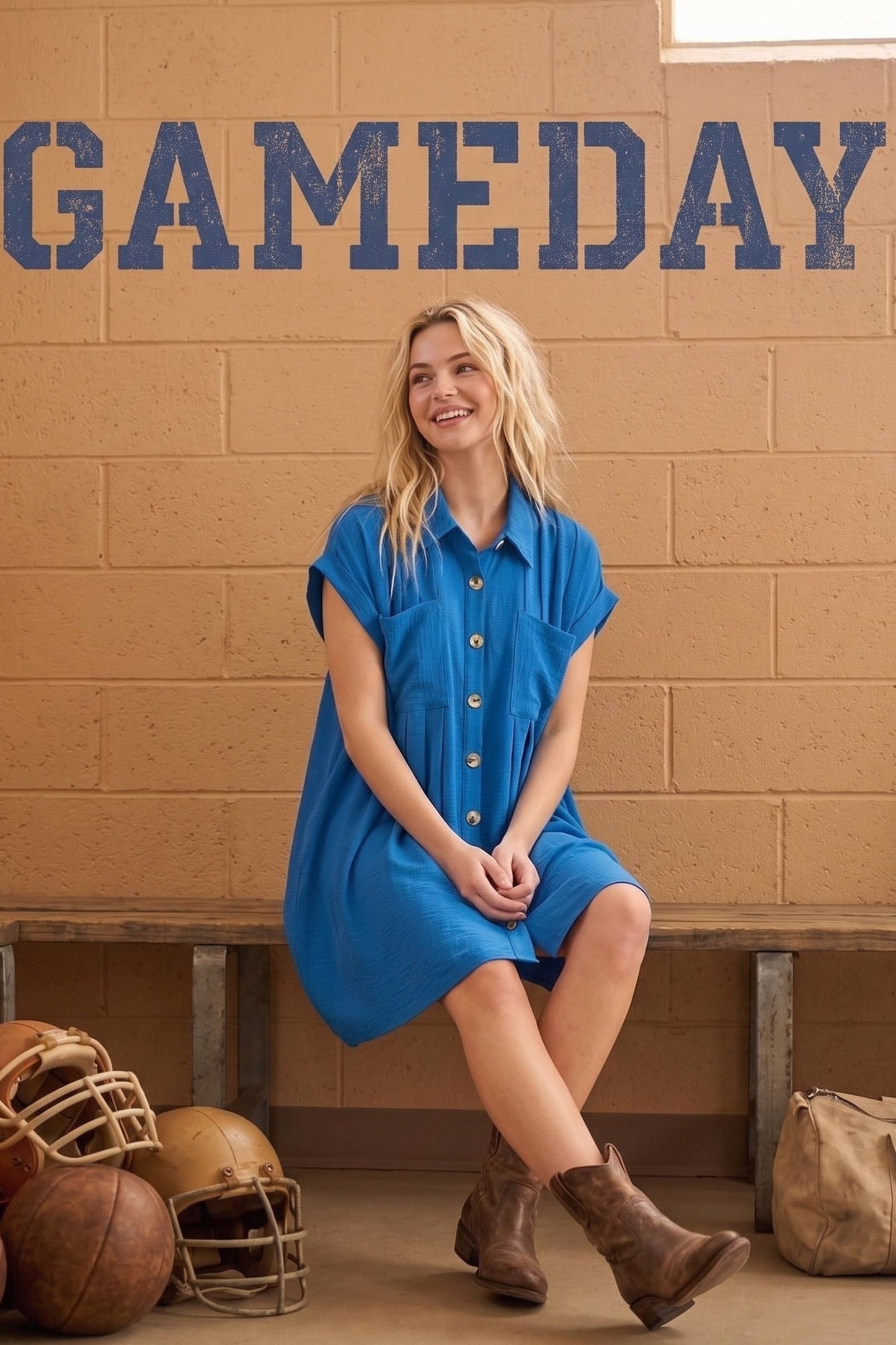 Button Front Shirt Dress