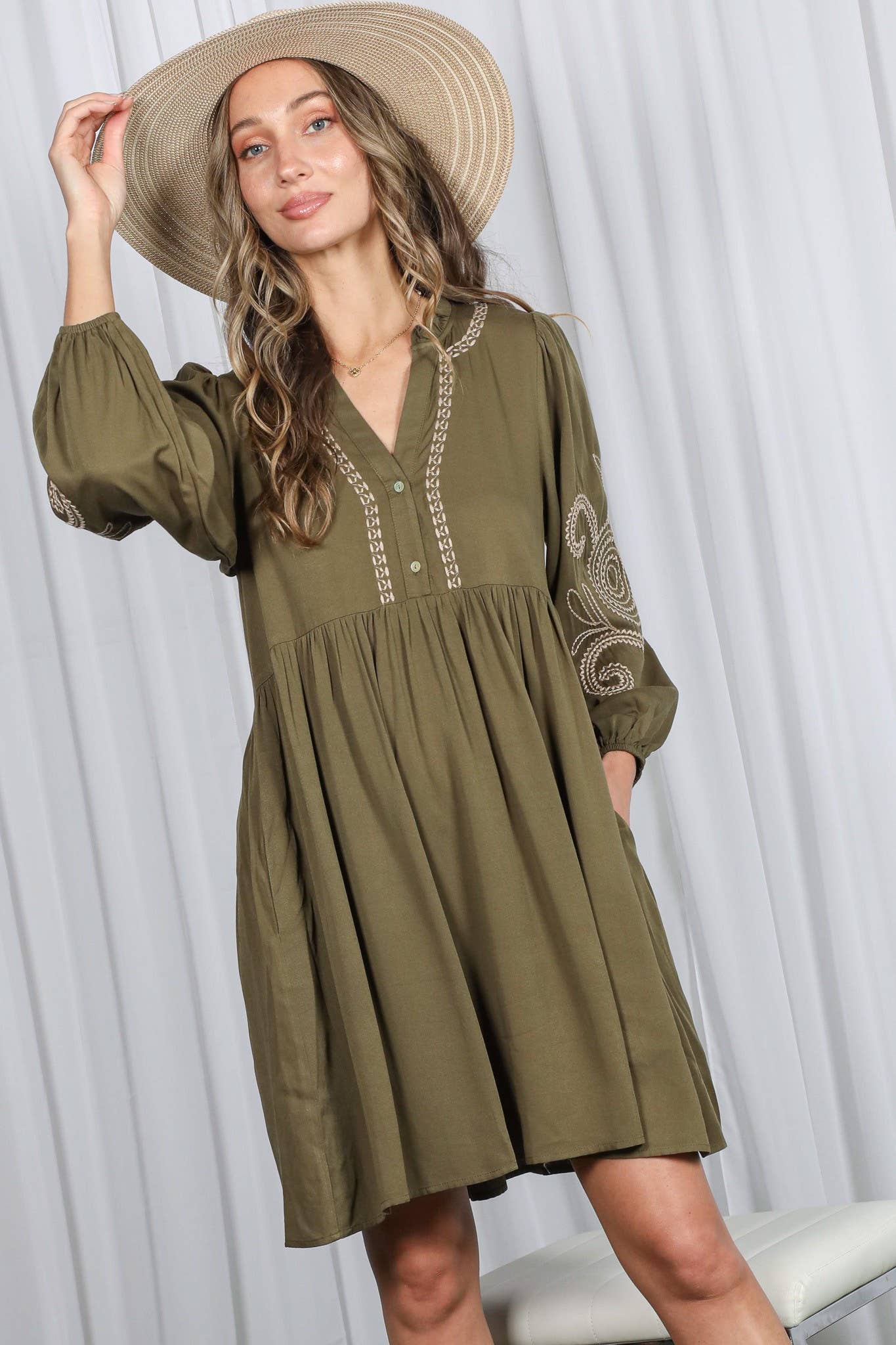 Paisley Baby Doll Dress