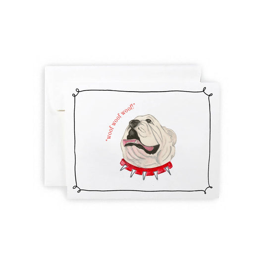 Bulldog Greeting Card