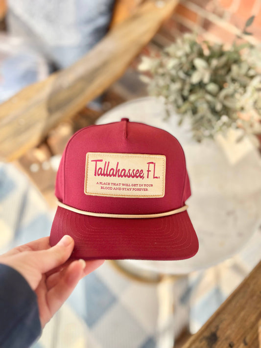 Tallahassee, FL Patch Hat with Rope