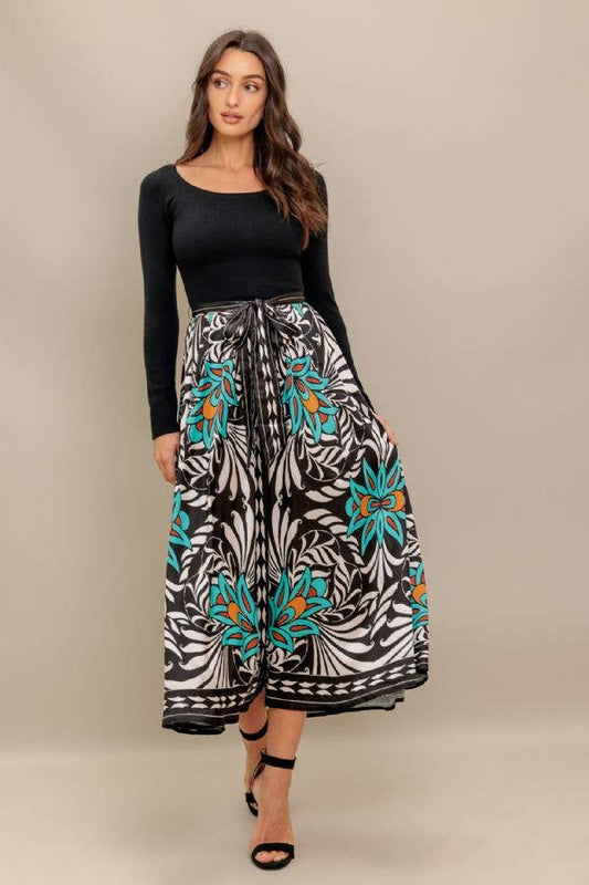 Midi dress w/sweater top