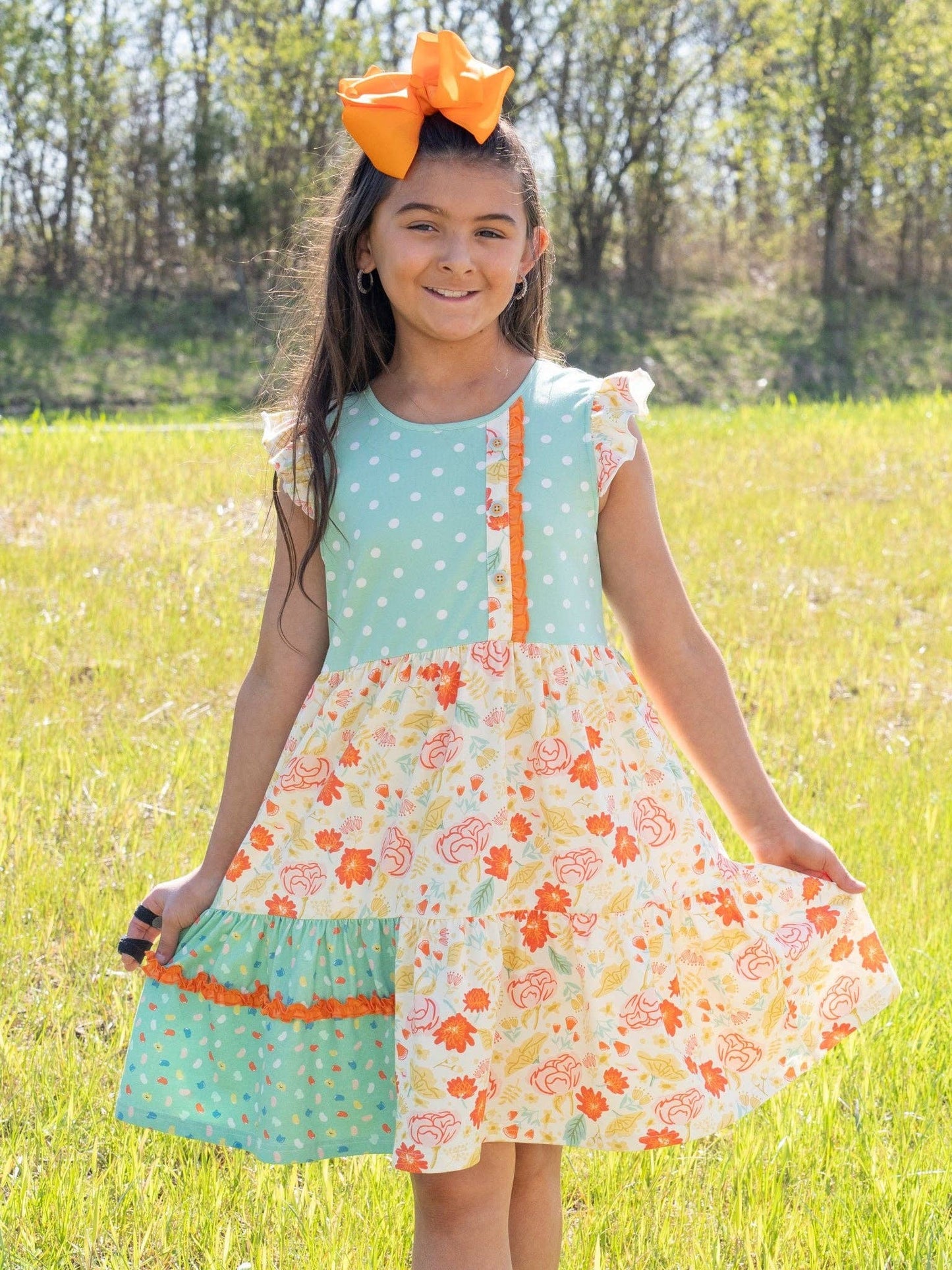 Lottie Dots Prairie Ruffle Dress