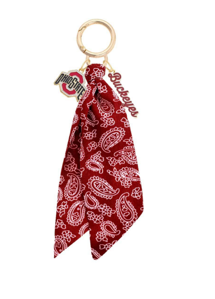Buckeyes Bandana Bag Charm