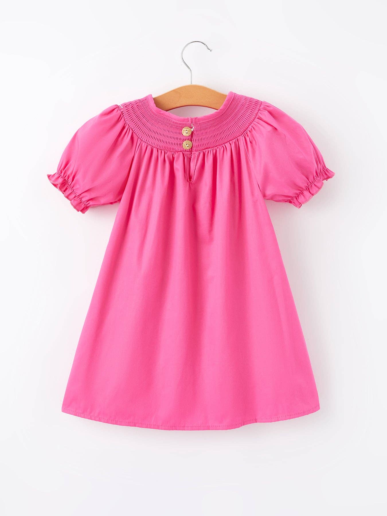 Bubblegum Bow Smocked Dress