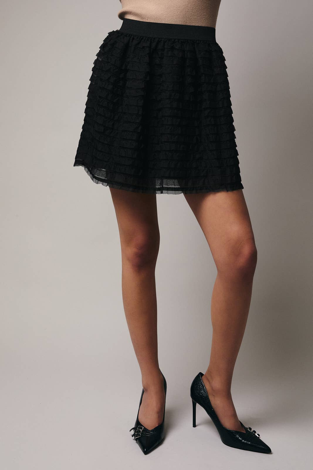 FRILL DETAIL MINI SKIRT
