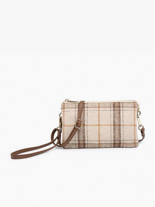 Riley Plaid Crossbody/Wristlet