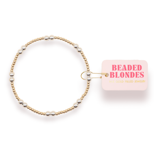 Leah Bracelet Gold w/ Silver