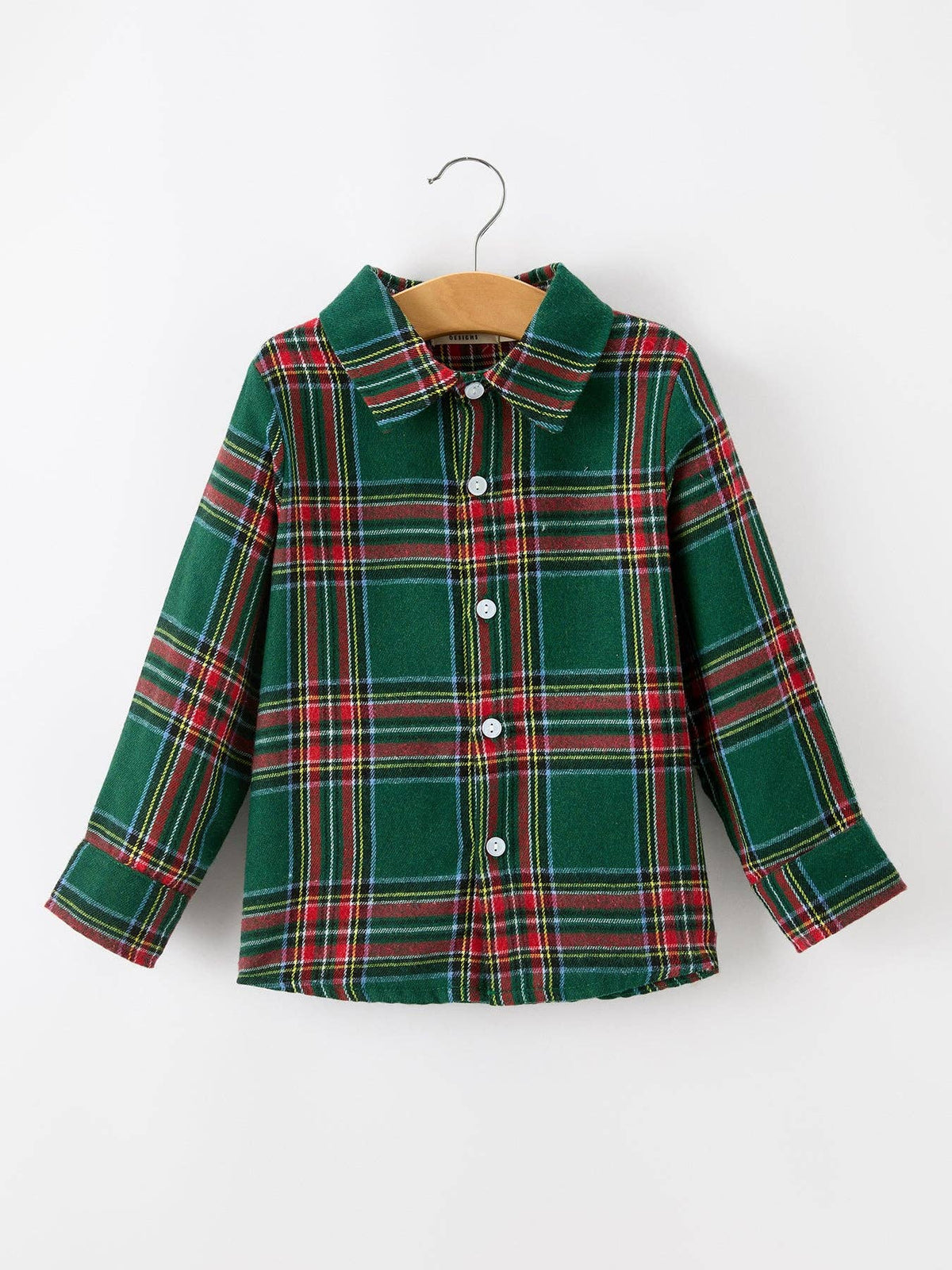 Christmas Plaid Boys Button Down